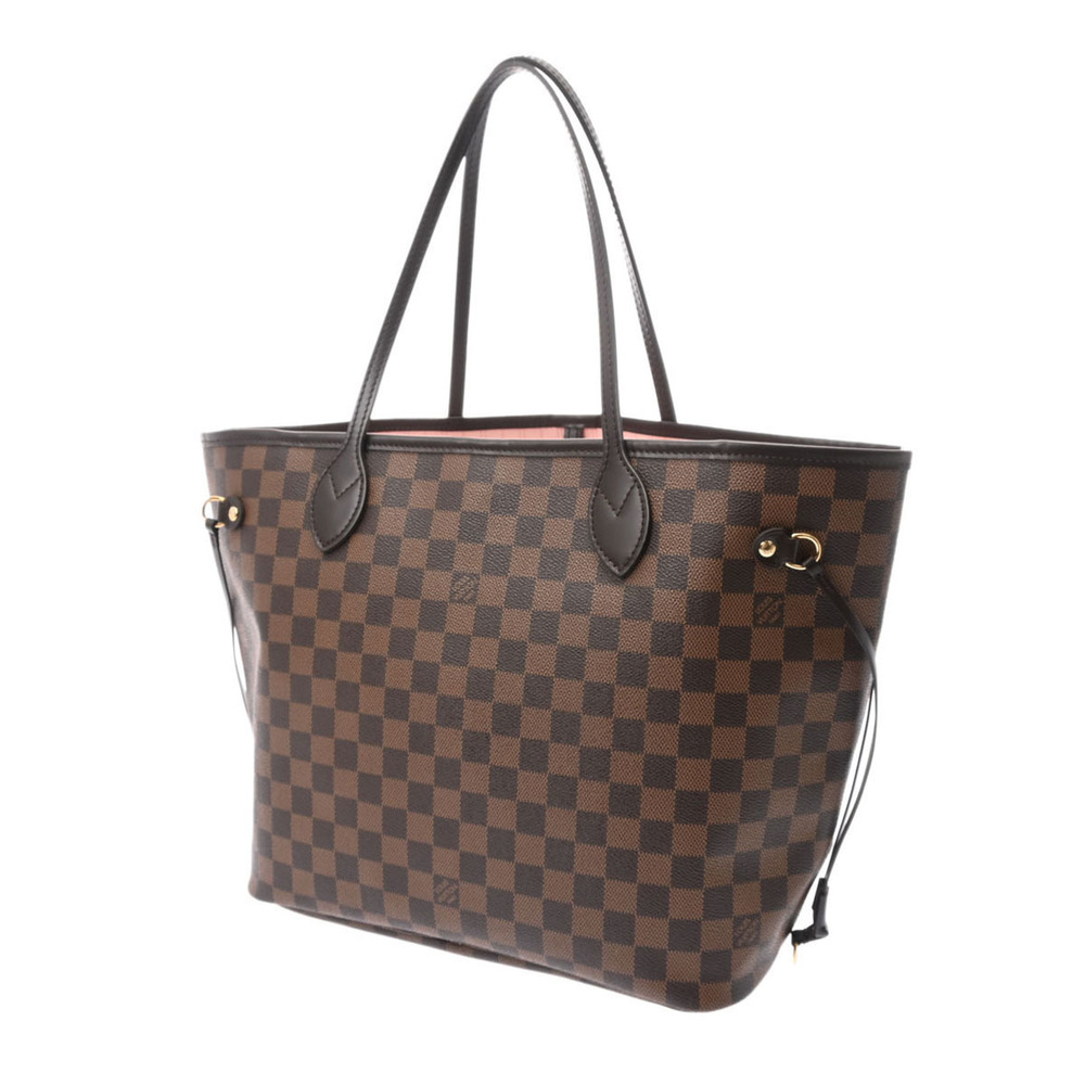 Louis Vuitton Neverfull Pink Canvas Rose Tote Bag Damier